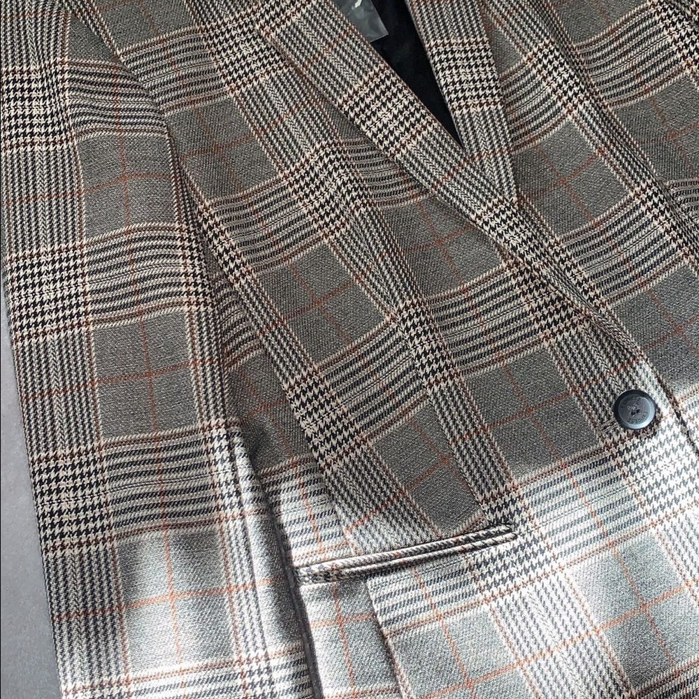 PLAID BLAZER